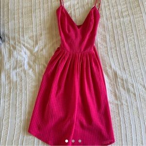 Pink mini dress